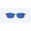 Costa Ballast Readers Shiny Black Frame Blue Mirror Polarized Lense
