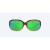 Costa Gannet Shiny Tortoise Fade Frame Green Mirror Polarized Polycarbonate Lense