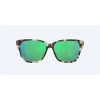Costa May Shiny Tiger Cowrie Frame Green Mirror Polarized Glass Lense