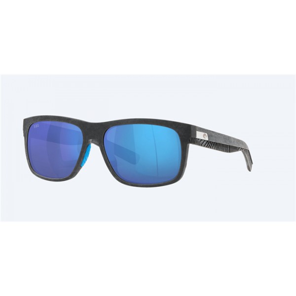 Costa Baffin Net Gray With Blue Rubber Frame Blue Mirror Polarized Glass Lense