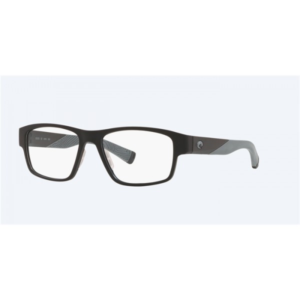 Costa Ocean Ridge 301 Matte Black  With  Gray Rubber Frame Eyeglasses