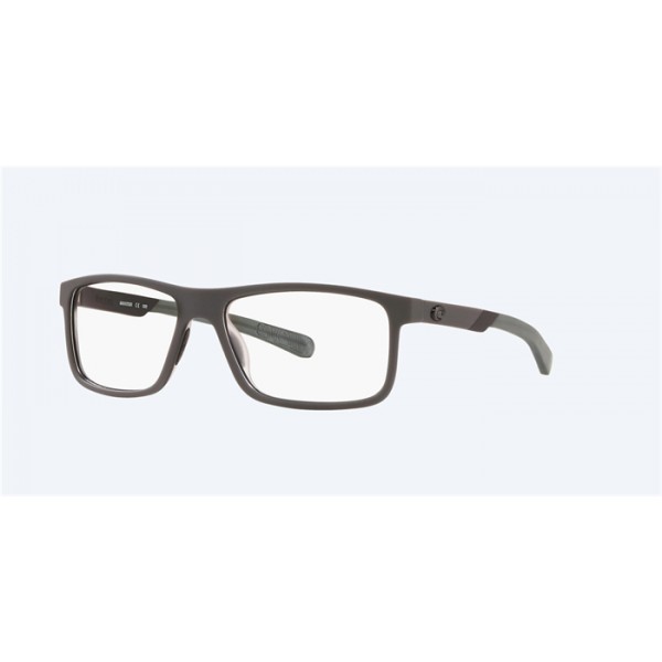 Costa Ocean Ridge 100 Matte Dark Gray  With  Matte Black Frame Eyeglasses