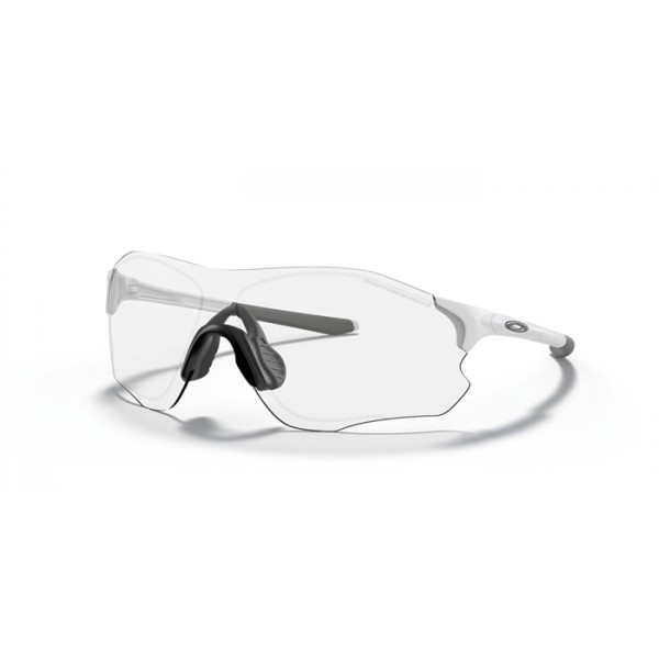Oakley EVZero Path Matte White Frame Clear To Black Iridium Photochromic Lense