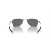Oakley Savitar Satin Chrome Frame Prizm Black Polarized Lense