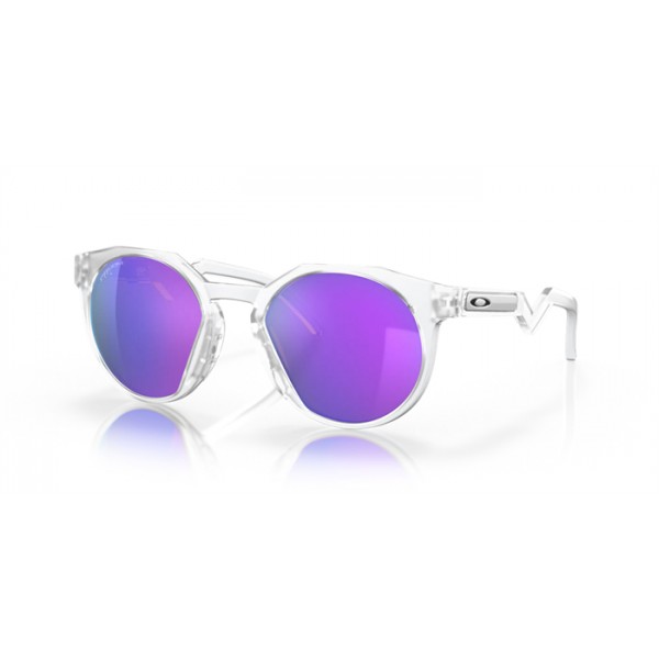 Oakley HSTN Matte Clear Frame Prizm Violet Lense