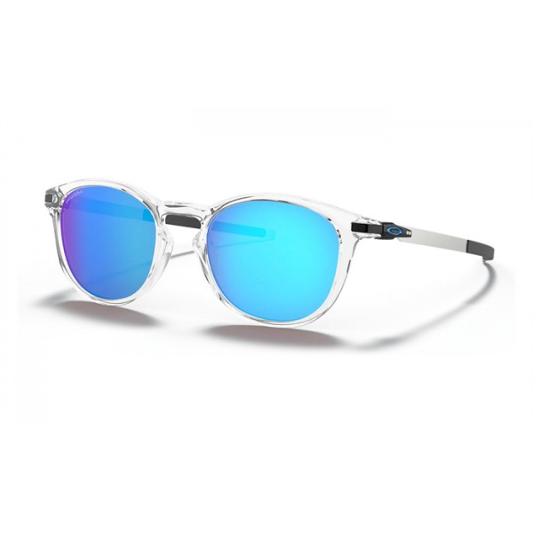 Oakley Pitchman R Polished Clear Frame Prizm Sapphire Lens