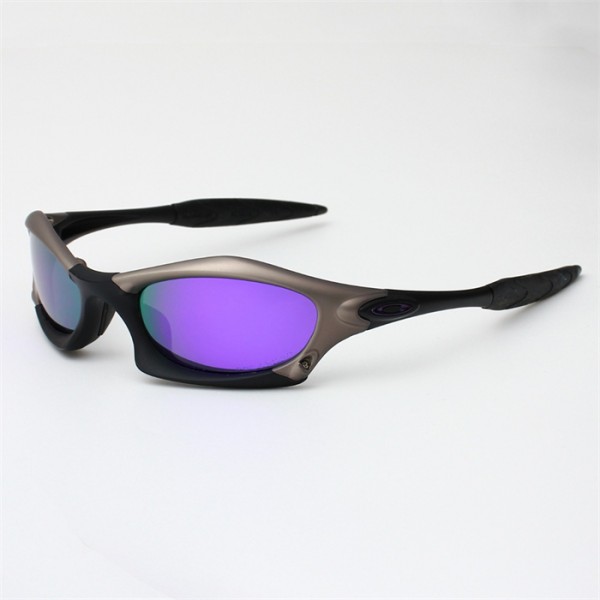 Oakley Splice Black Frame Polarized Purple Lense
