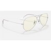 Ray Ban Aviator Blue-Light Clear Evolve RB3025 Clear Photocromic With Blue-Light Filter Light Grey