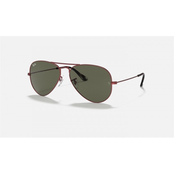 Ray Ban Aviator Classic RB3025 Classic G-15 Red Metal