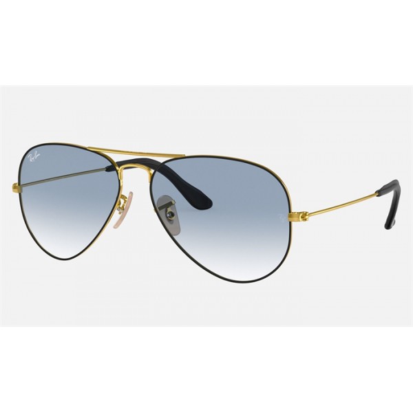Ray Ban Aviator Collection RB3584 Blue Gradient Gold
