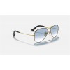 Ray Ban Aviator Collection RB3584 Blue Gradient Gold