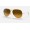 Ray Ban Aviator Full Color Legend RB3025 Brown Gradient Yellow