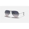 Ray Ban Aviator Gradient RB3025 Blue With Gray Gradient Gunmetal