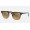 Ray Ban Clubmaster Color Mix Low Bridge Fit RB3016 Mirror And Grey Frame Brown With Silver Mirror Lens