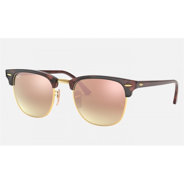 Ray Ban Clubmaster Flash Lenses Gradient RB3016 Gradient Flash And Tortoise Frame Copper Gradient Flash Lens