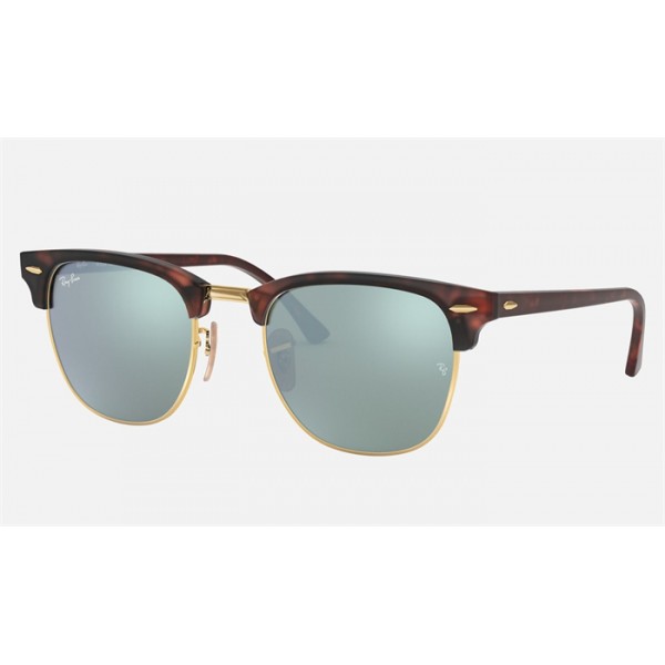 Ray Ban Clubmaster Flash Lenses RB3016 Flash And Tortoise Frame Silver Flash Lens