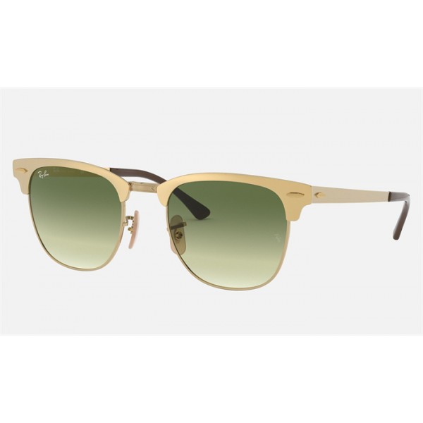 Ray Ban Clubmaster Metal Collection RB3716 Green Gold