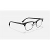 Ray Ban Clubmaster Optics RB5154 Demo Lens And All Black Pattern Frame Clear Lens