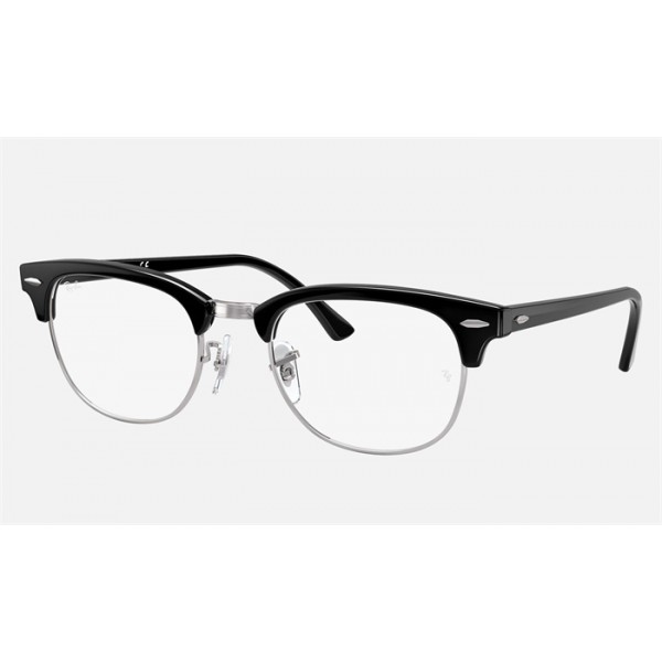 Ray Ban Clubmaster Optics RB5154 Demo Lens And Black Frame Clear Lens