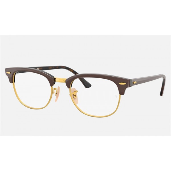 Ray Ban Clubmaster Optics RB5154 Demo Lens And Grey Frame Clear Lens