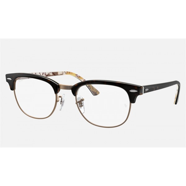 Ray Ban Clubmaster Optics RB5154 Demo Lens And Tortoise Pattern Frame Clear Lens
