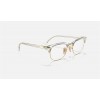 Ray Ban Clubmaster Optics RB5154 Demo Lens And Transparent Gold Frame Clear Lens