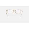 Ray Ban Clubmaster Optics RB5154 Demo Lens And Transparent Gold Frame Clear Lens