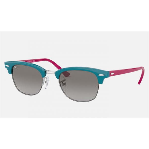 Ray Ban Clubmaster RB4354 And Light Blue Frame Grey Lens
