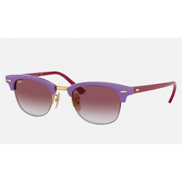 Ray Ban Clubmaster RB4354 And Light Violet Frame Pink Lens