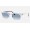 Ray Ban Clubmaster Square RB3916 Gradient And Wrinkled Light Grey Frame Light Blue Gradient Lens