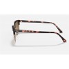 Ray Ban Clubmaster Square RB3916 Gradient And Pink Havana Frame Light Brown Gradient Lens