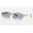 Ray Ban Clubround Marble RB4246 And Wrinkled Beige Frame Light Blue Lens