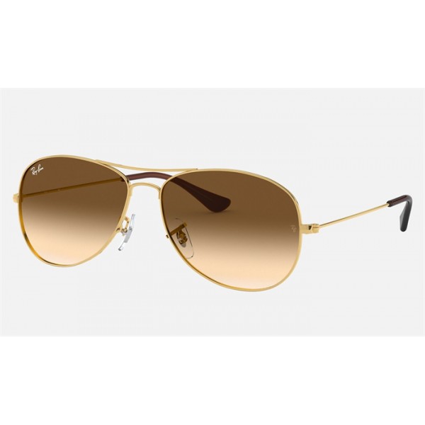 Ray Ban Cockpit RB3362 Light Brown Gradient Gold
