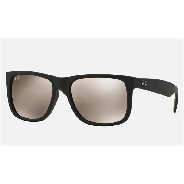 Ray Ban Justin Color Mix RB4165 Mirror And Black Frame Gold Mirror Lens