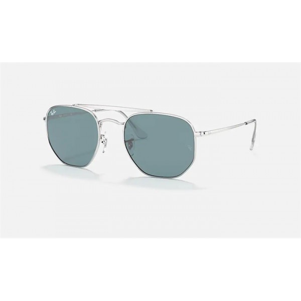 Ray Ban Marshal RB3648 Silver Frame Blue Classic Lens