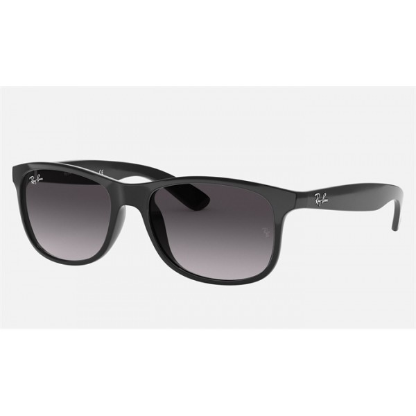 Ray Ban New Wayfarer Andy RB4202 Gradient And Black Frame Grey Gradient Lens