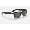 Ray Ban New Wayfarer Classic Low Bridge Fit RB2132 Polarized Classic G-15 And Black Frame Green Classic G-15 Lens
