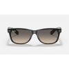 Ray Ban New Wayfarer Collection RB2132 Gradient And Black Frame Light Grey Gradient Lens