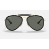 Ray Ban Outdoorsman Reloaded RB3428 Black Frame Polarized Green Classic G-15 Lens