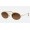 Ray Ban Oval Double Bridge RB3847 Brown Gold