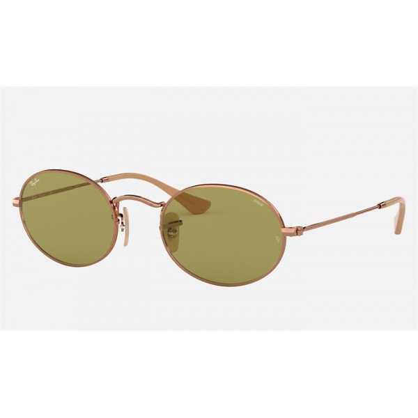 Ray Ban Oval Washed Evolve RB3547 Green Photochromic Evolve Copper