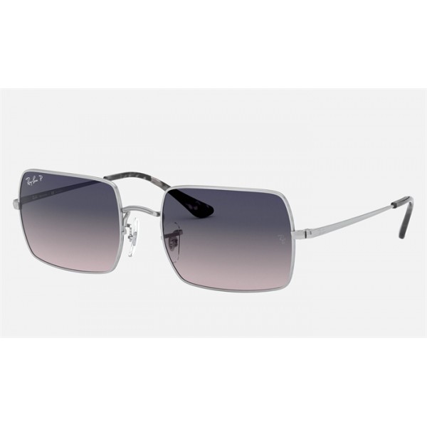 Ray Ban Rectangle RB1969 Purple Silver