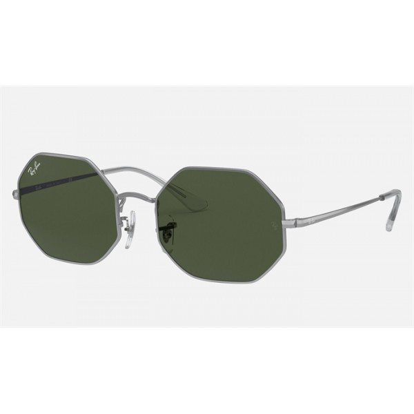 Ray Ban Roctagon RB1972 Green Classic G-15 Silver