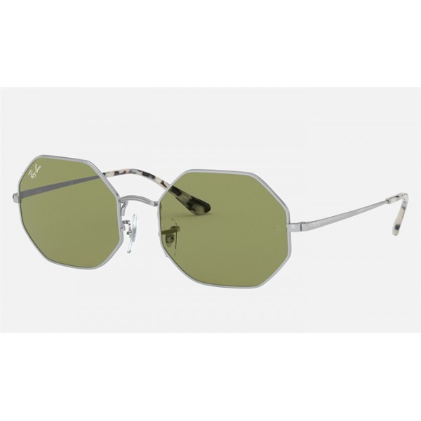 Ray Ban Roctagon RB1972 Ligh Green Classic Silver
