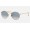 Ray Ban Round Flat Lenses RB3447 Gradient And Gold Frame Light Blue Gradient Lens