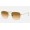 Ray Ban Round Frank Legend RB3857 Gradient And Gold Frame Light Brown Gradient Lens