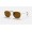 Ray Ban Round Hexagonal Flat Lenses RB3548 Polarized Classic B-15 And Gold Frame Brown Classic B-15 Lens