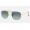 Ray Ban Round Marshal II RB3648 Gradient And Gold Frame Blue Gradient Lens