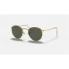 Ray Ban Round Metal Legend RB3447 Classic G-15 And Gold Frame Light Green Classic G-15 Lens
