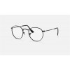 Ray Ban Round Metal Optics RB3447 Demo Lens And Black Frame Clear Lens